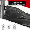 Carbon Fiber Top Roof Speaker Frame Panel Cover Trim For Jeep Wrangler JL JT 24+