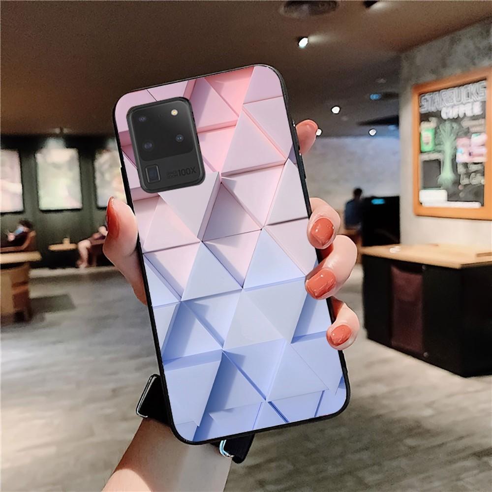 Luxury Geometry Cool Phone Case For Samsung S 9 10 20 21 22 23 30 23plus Lite Ultra FE S10lite Fundas