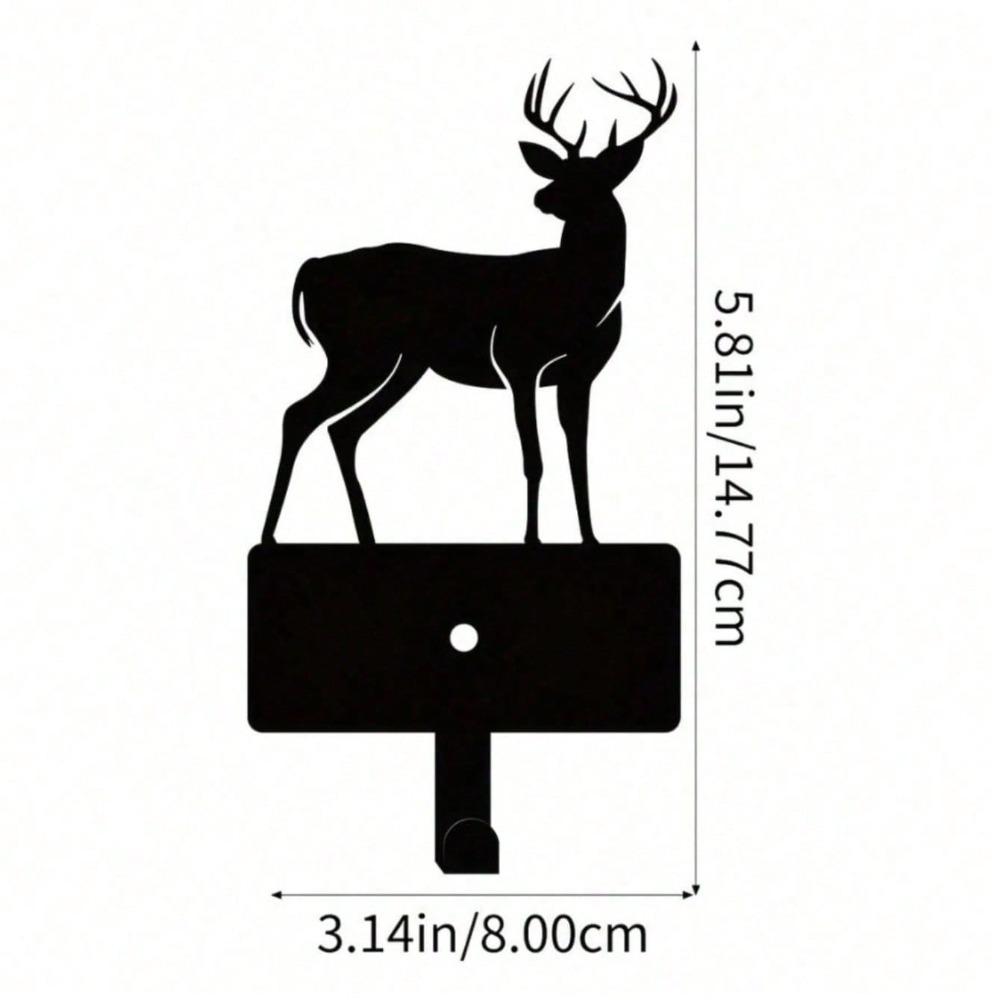 

Metal Wall Hook Deer Small Rack for Cup Key Bag Towel Entryway Living Room Modern Home Decor TY3554 разноцветный