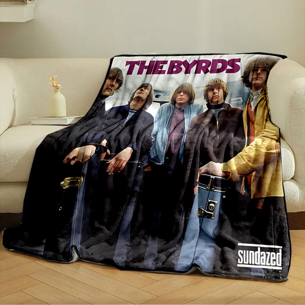 The Byrds Band Album Cover for all seasons blanket lunch break throw gift