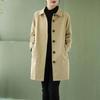 Women Windbreake Fashion Spring Classics Women's Loose Coat Casual Long Cargo Trench Jacket Oversized