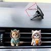 1/2pcs Cute Cat Acrylic Car Aromatherapy, Long-lasting Fragrance, Vent Clip, Decorative and Aromatherapy Clip Air Freshener