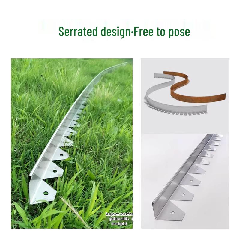 Arc-Shaped Stainless Steel Lawn Edging Strip for Garden and Flower Bed