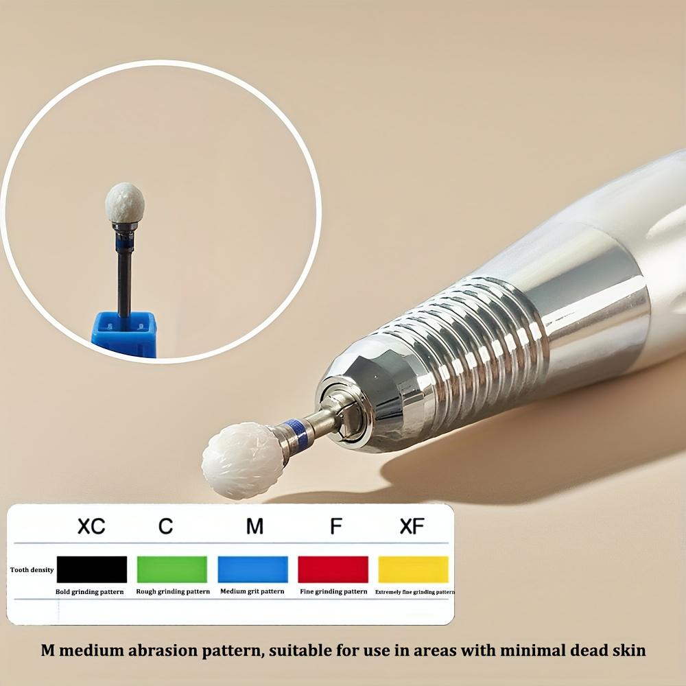 1 PC Professional Ceramic Nail Drill Bit - Heavy Duty Nail Drill Bit with Precision Cutting Edge for Gel Polish, Acrylic, Dead Gloss Beige Removal