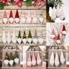 Knitted Woolen Christmas Gnome Doll for Elf Doll Xmas Tree Hanging Decoration Made with Fabric and Artificial Wool