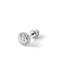 LION HEART Earrings Icon Stud Stainless Steel 316L Direct Sales Silver LH-1 "SUNNY" Earrings/Surgical (Hyperallergic) (Pouch Included)