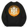 KAN6312 Kmb0158 Khan Custom Symbol Fleece-Lined Sweatshirt - Black