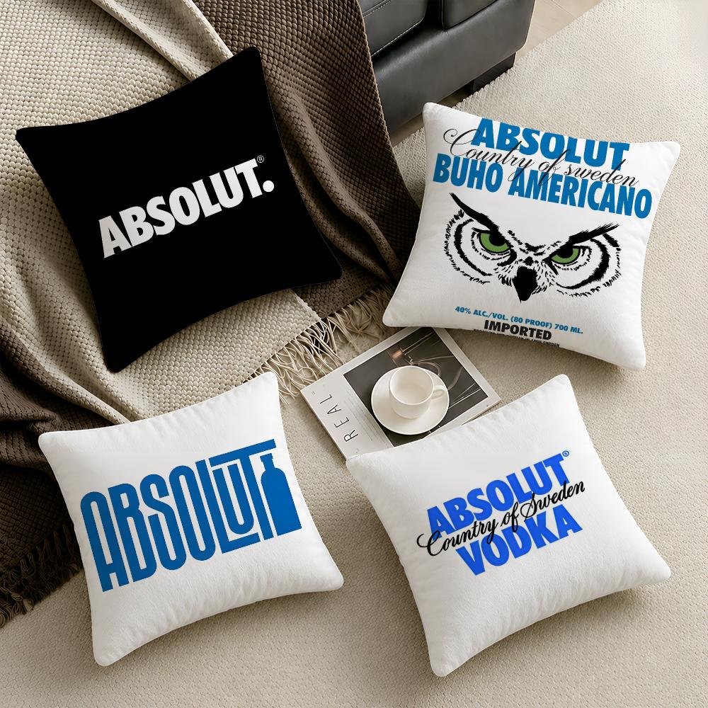 Vodka Aabsolut Swedish Cushion Cover Throw Pillow Soft Short Plush Cozy Durable Colorfast For Sofa Bedroom Home Decor Gift