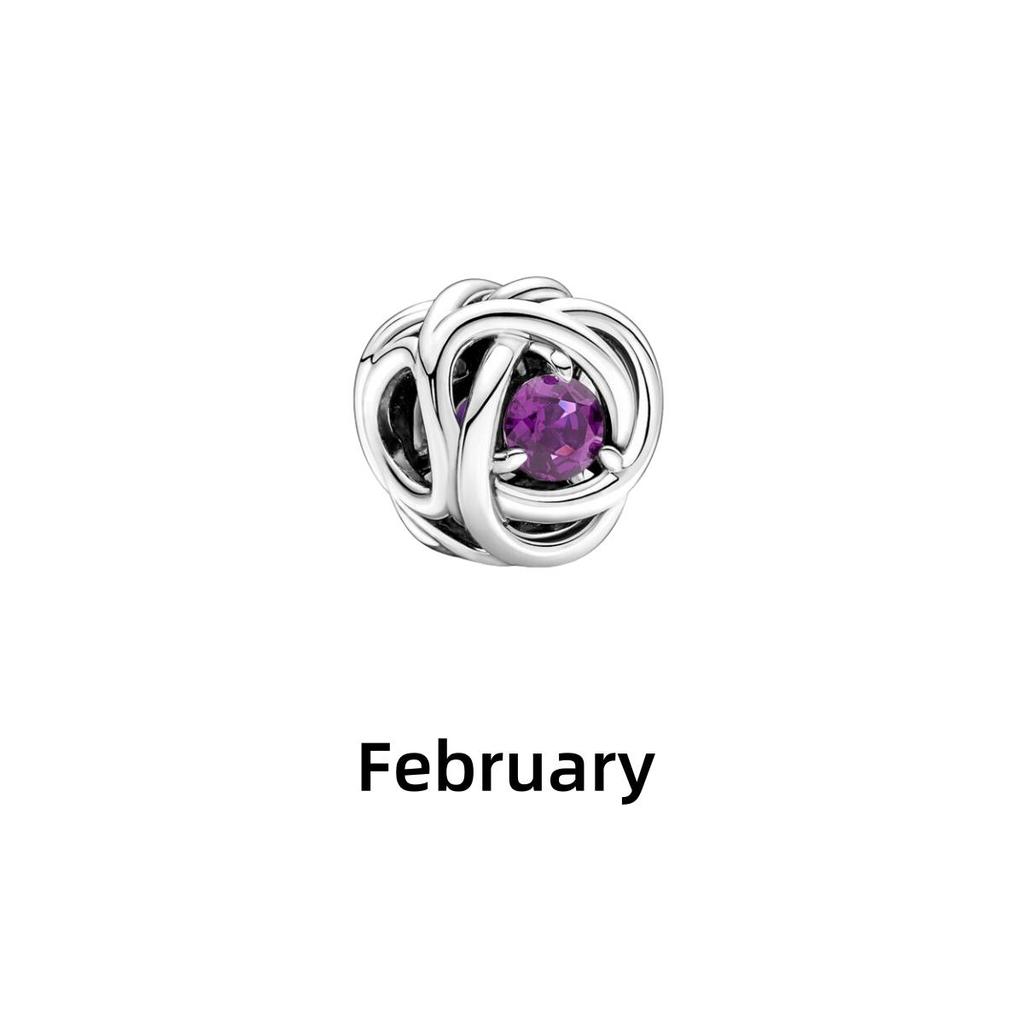 Neuer Kupfer Dezember Vogelnest Herz Anhänger mit buntem Zirkonia Anhänger Charm Perle Armband DIY Feinschmuck Zubehör