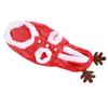 Pet Christmas Clothes Flannel Snap Buttons Closure Hooded Dog Costume Coat for Cat Puppy Chinchillas Rabbits M 1 Piece