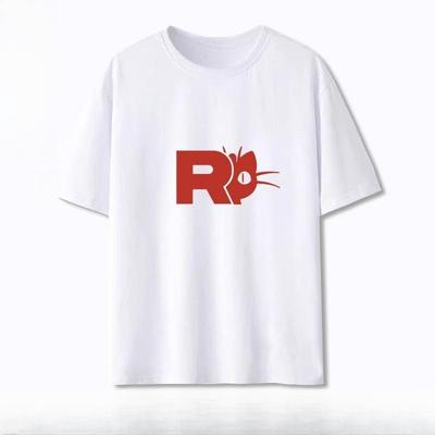 2026 New Pok É Mon Animated Rocket Team Cartoon Printed Tshirt 2025 Summer Mens and Womens Plus Size