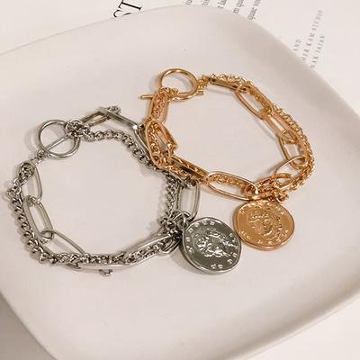 Women's Fashion Bracelet Anklet Chain Chain & Portrait Coin Pendant