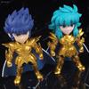 10cm Saint Seiya Anime Figure Myth Cloth Leo Aiolia Aquarius Camus Cancer DeathMask Golden Zodiac Knight Japanese Dolls Hobbies
