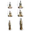 Mini Buddhist Monks Figurines Garden Buddha Zen Statue Tibetan Buddha Figurines Garden Ornament Meditating Buddha Sculpture