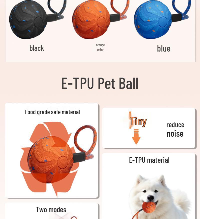 Waterproof Smart Electric Dog Teasing Ball: Bite-Resistant ETPU Interactive Pet Bouncing & Teeth Grinding Toy