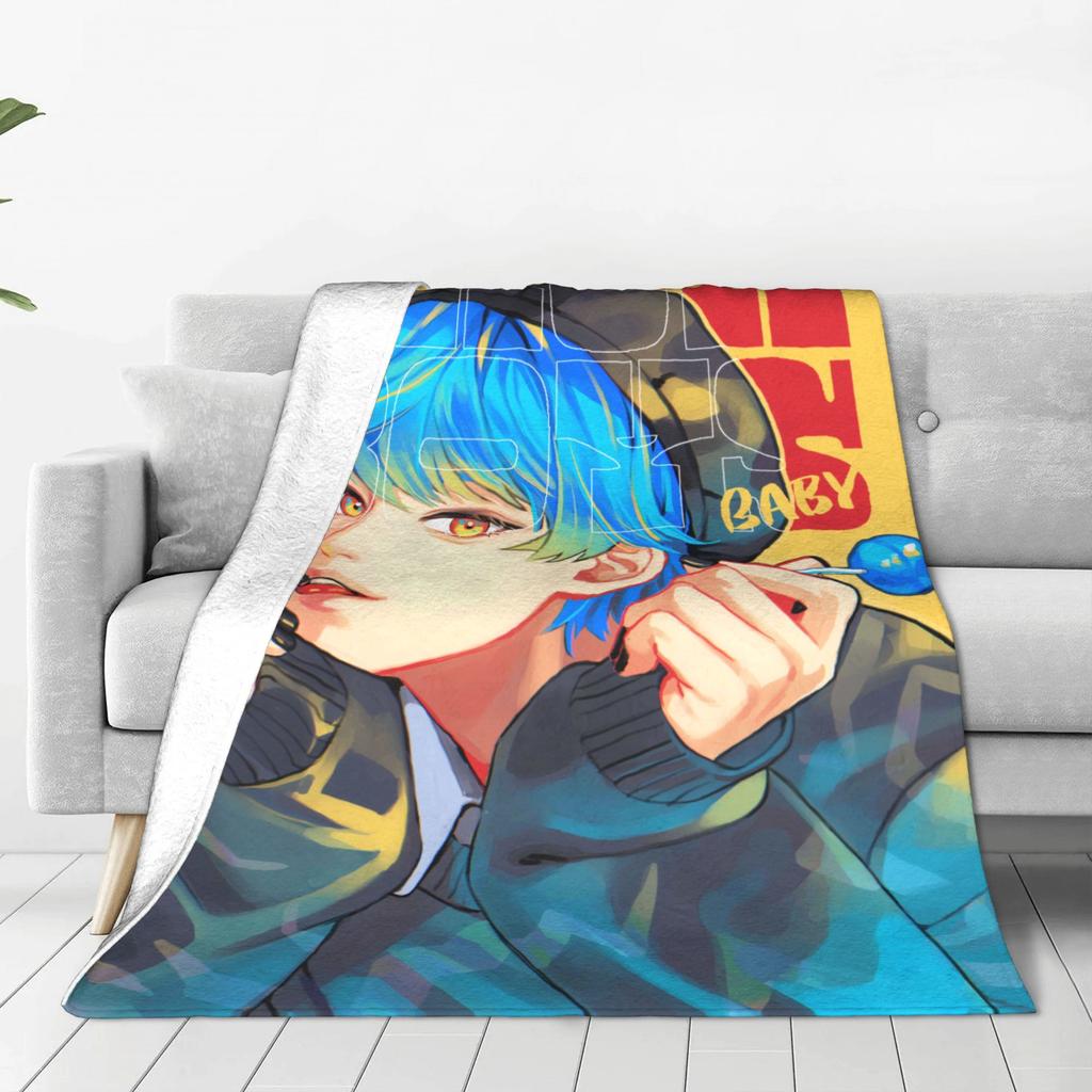 Kpop Demon Hunters Saja Boys Mystery Blanket  Warm Soft Pattern Plush Throw Blanket For Girls Boys Flannel Bedspread Bed Cover