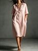 European and American summer new women's sleeveless vest skirt V-neck fungus edge loose dress