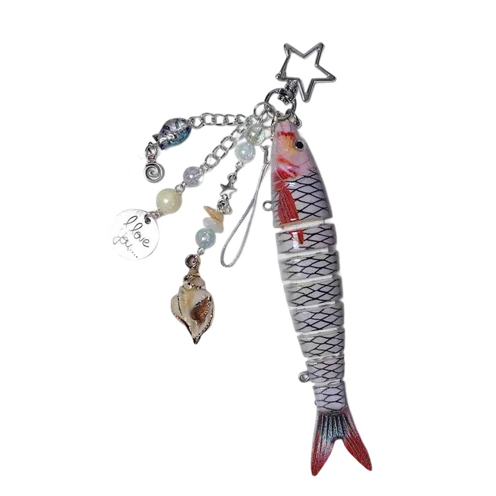 Realistic Fishing Lure Keychain Durable Resin Alloy Carabiner Hook For Outdoor Enthusiasts And Gift Ideas
