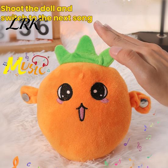 Bedtime Stuffed Animal Musical Banana Sensory Beat Plush Toy, Interactive Carrot & Strawberry for Double Player Parent-Child Bonding, Touch Sensitive