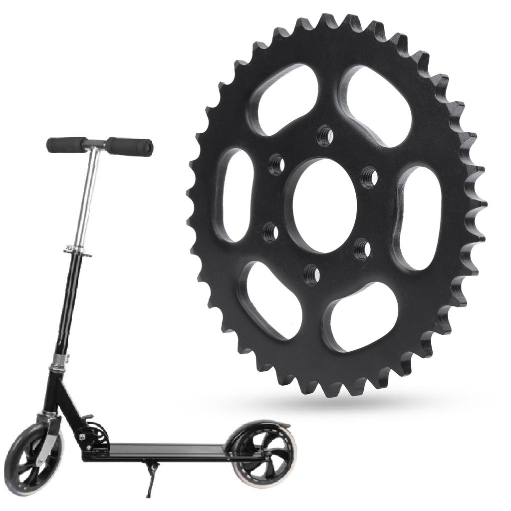 428 37 Teeth 6Pcs Holes Steel Rear Sprocket Electric Bicycle Scooter Replacement Part