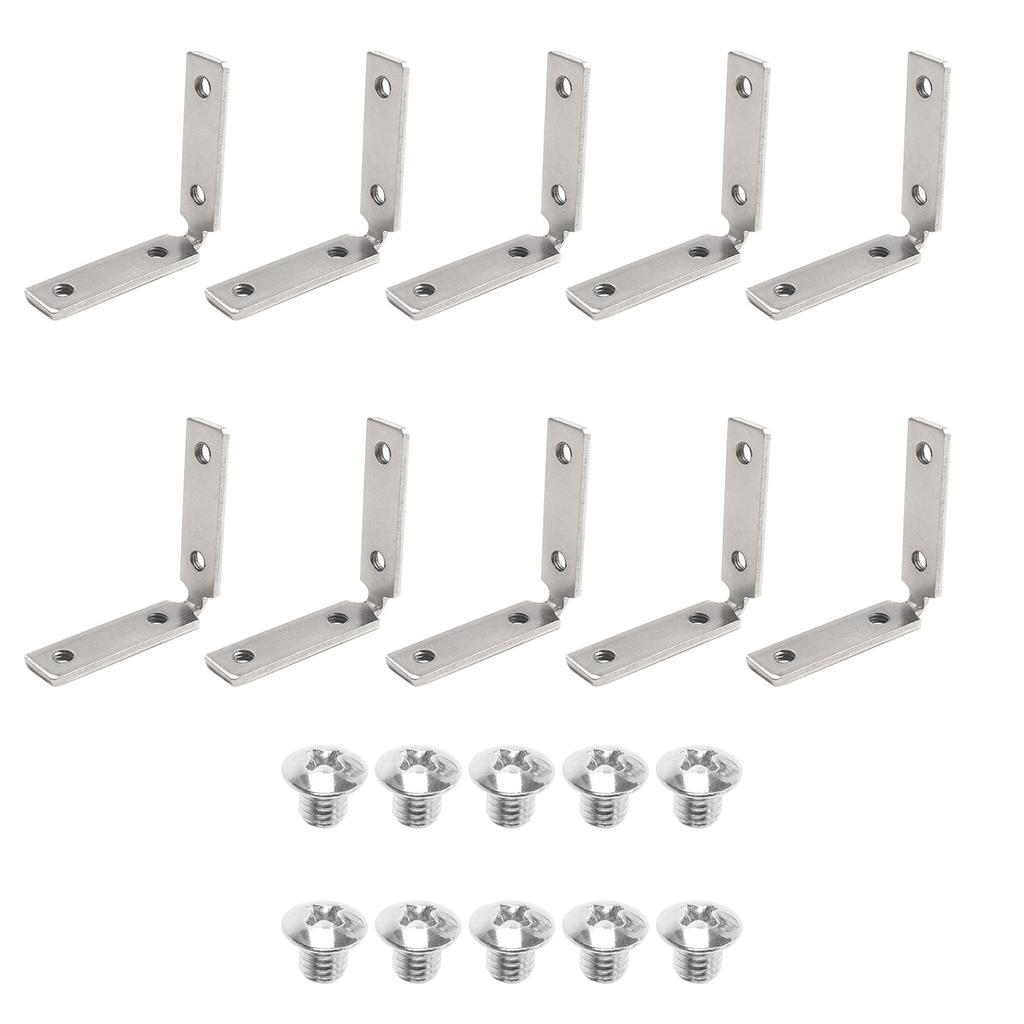 Upgraded 90-Degree Cabinet Handle Corner Connectors Corner Mounting Plates Secure & Elegant Fittings for Your Cabinets