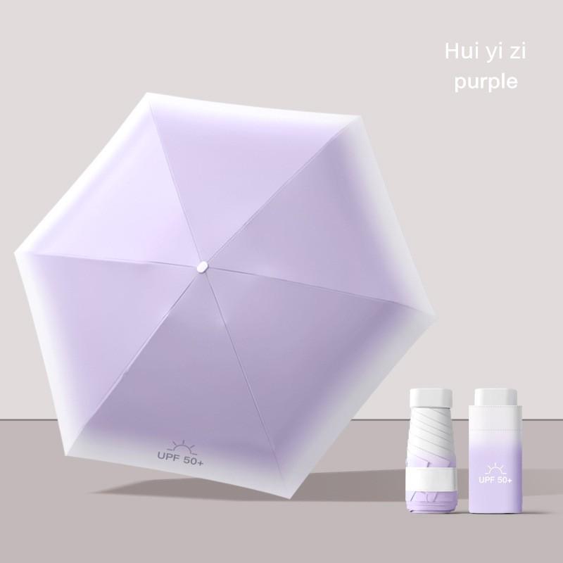 Wooden Handle Folding Sun Umbrella for Women, Dual-Use for Sun and Rain, Bowknot Folding Umbrella, Portable Sun and Rain Umbrella