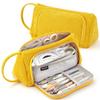 Federmäppchen mit großer Kapazität Cord Federtasche Kosmetiktasche für Reiseaufbewahrung Stiftebox Organizer Schreibwarenzubehör
