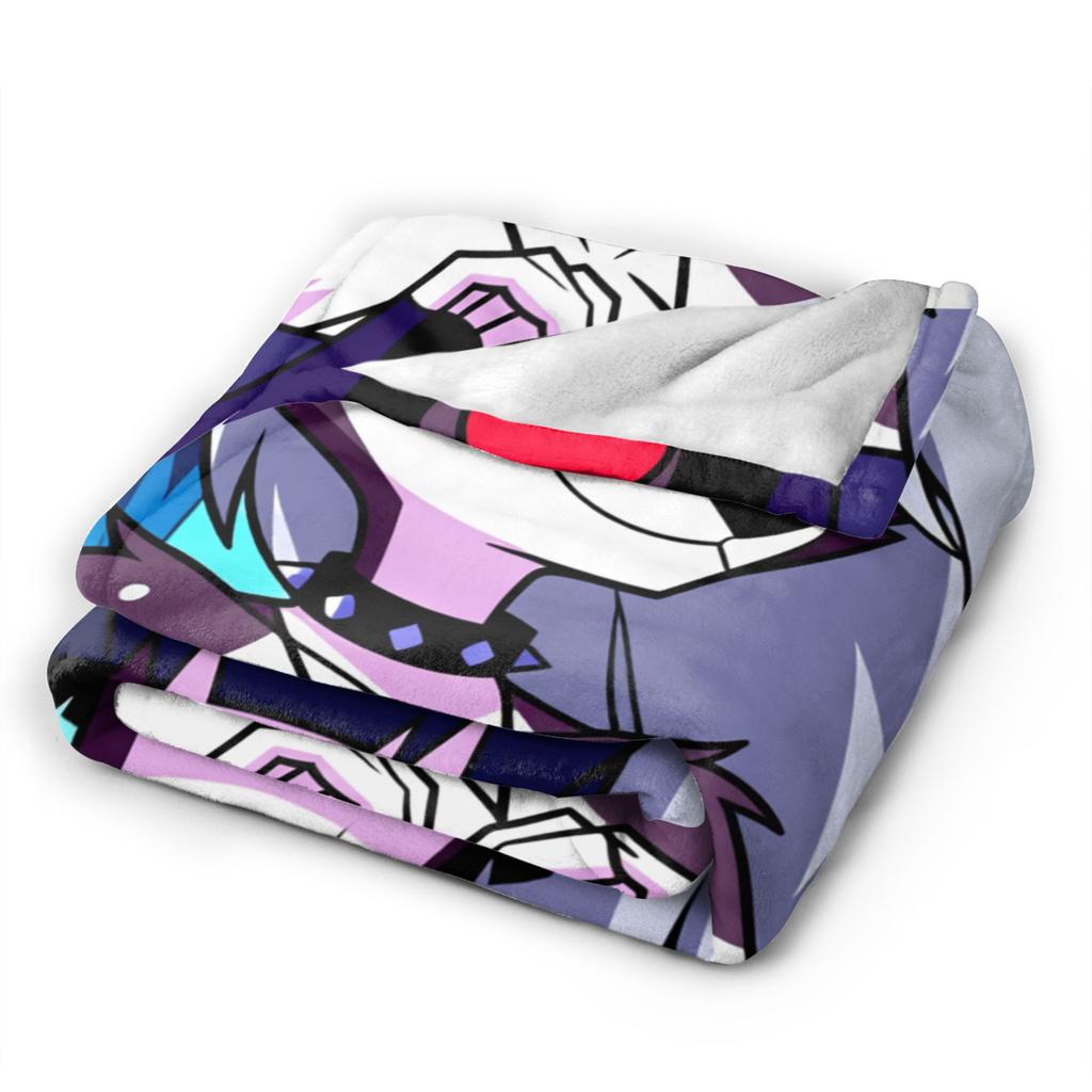 Sexy Loona Anime Flanelové Deky Zimní Helluva Boss Super Teplá Přehozová Deka pro Studenty Pohovku Křeslo Přehoz na Postel Potah na Rozkládací Pohovku