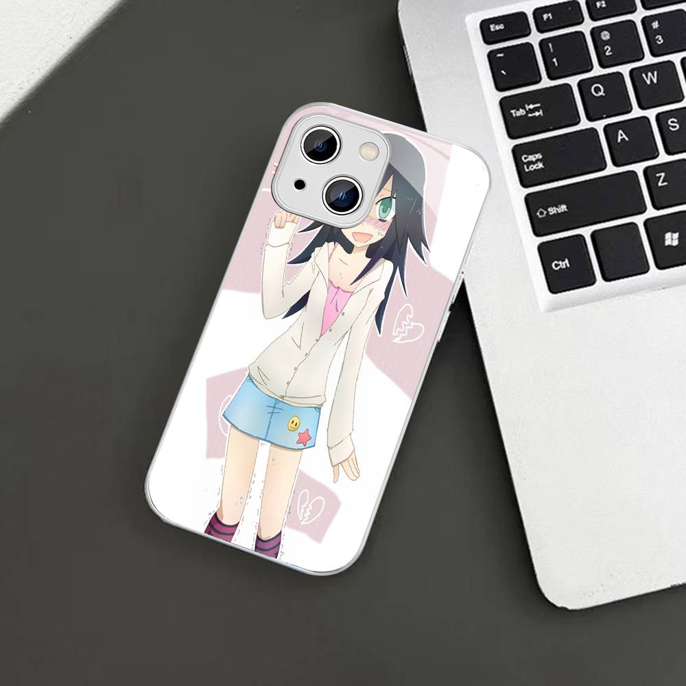 Watamote K-Kuroki T-Tomoko For IPhone 14 13 12 Mini 11 Pro XS Max X XR 14 Plus Tempered Glass Cover