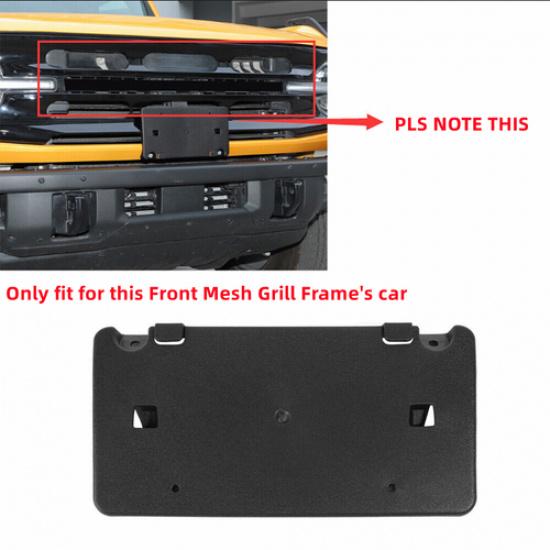 US Front License Plate Holder Mounting Bracket Frame for -2025 Ford Bronco