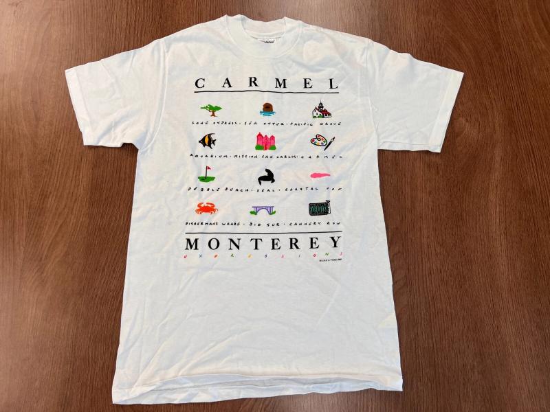 

VINTAGE CARMEL MONTEREY LUKE A TUKE 1989 M T SHIRT SINGLE STITCH DEADSTOCK NOS New SpringSummer Arrivals Unisex and Women Regular M