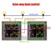 Modern 86 Toggle Switches Panel Component Artistic Designs Strong Electrical Switches Panels for Hoime Office