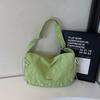 Large Capacity Bag Women's Solid Color Shoulder Crossbody Bag Student Class Commuter Hobo Bag