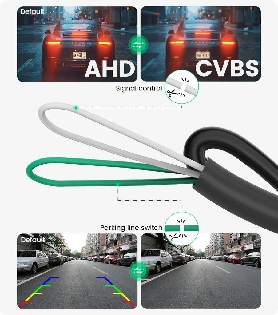 170 Degree AHD 1080P Car Rear View Camera Parking Aid Reverse Backup HD Cameras For Toyota Camry Night Vision Reverse HD Cameras