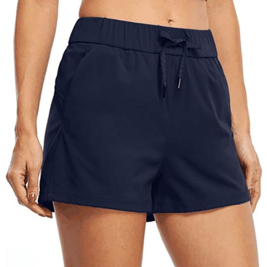 Spring and Summer Sports Shorts Women's Loose Breathable Lace Up Yoga Running Fitness Casual Shorts