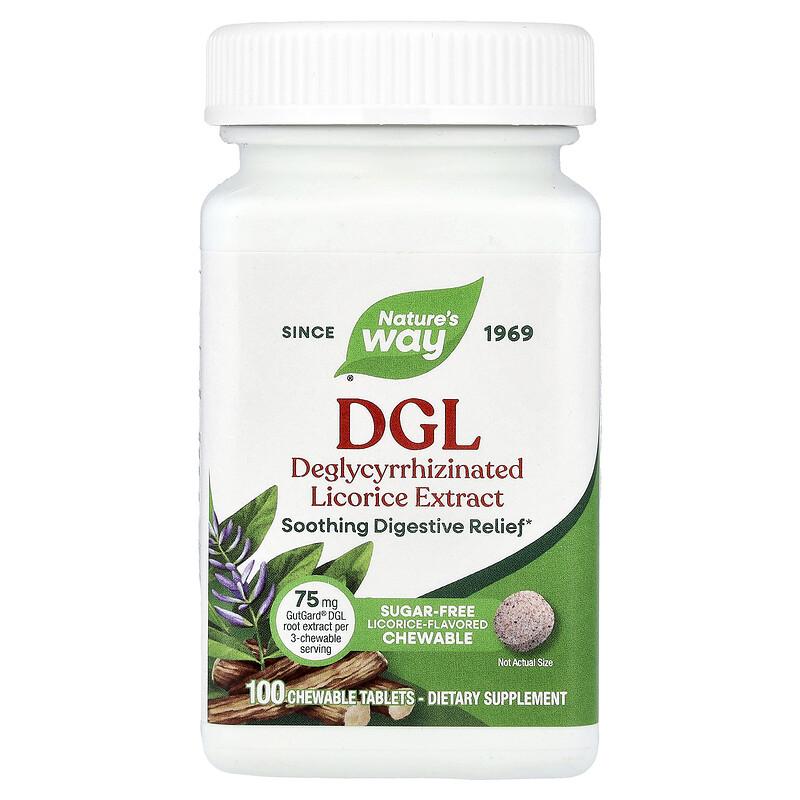 DGL, Licorice, 100 Chewable Tablets