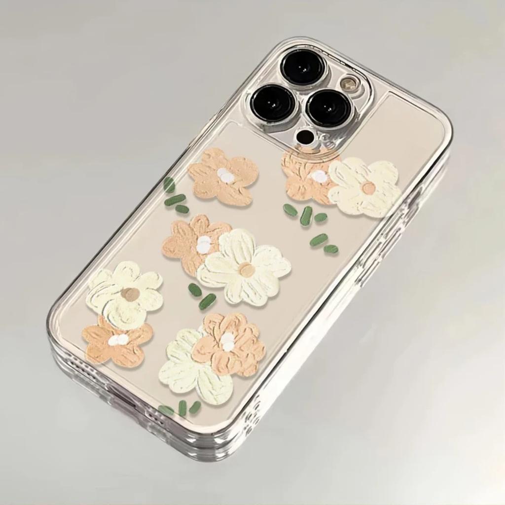 New Oil Painting Petals iPhone11Promax Mobile Phone Case Art for Apple 11promax Space Case 11