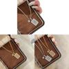Iris Flower Pendant Necklace With Gold Plating For Women
