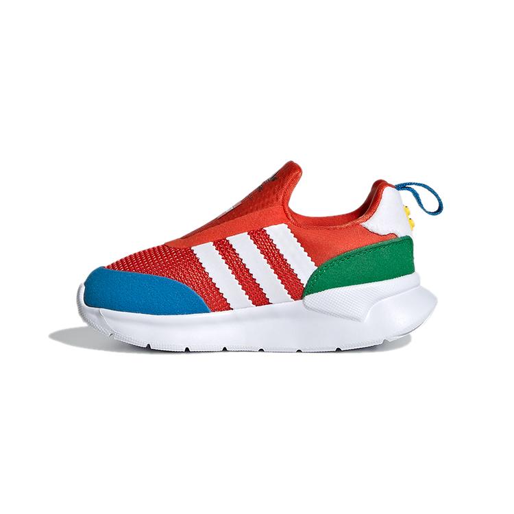 

LEGO x Adidas Originals ZX 360 Cushioning Abrasion Resistant Breathable Low top Toddler Shoes Red Blue FX4959 27