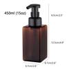 Square Transparent Foam Bottle Liquid Soap Whipping Mousse Point Bottled Shampoo Bath Gel Foam Storage Bottle