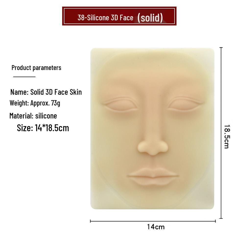 Solid Silicone Eyebrow Tattoo Practice Skin for Beginners