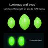 900PCS Oval Green Plastic Luminous Fishing Beads Glowing Sink Beads For Treble-Hook Fishing Rigs Fishing Lures Tackle