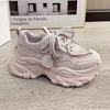 Fried Street platform dad shoes women's height increases ins new autumn mesh versatile casual sports shoes