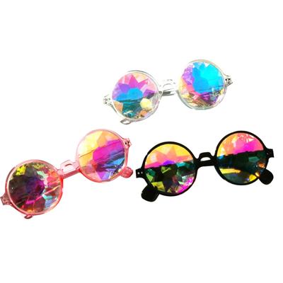 Čiré kulaté brýle Kaleidoskop Brýle Lens Párty sluneční brýle Dámské