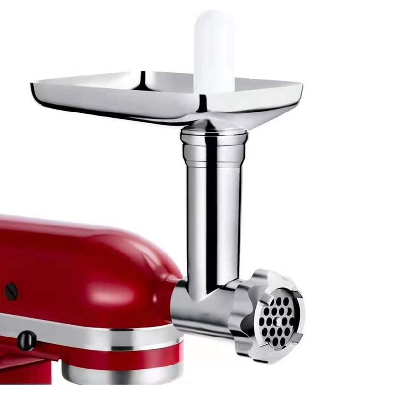 Metal Food Grinder Attachment for KitchenAid Stand Mixers Sausage Stuffer Meat Grinder Food Processor Attachment