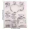 Parfümflasche Transparent Klar Silikonstempel Siegel für DIY Scrapbooking Fotoalbum Dekorativ