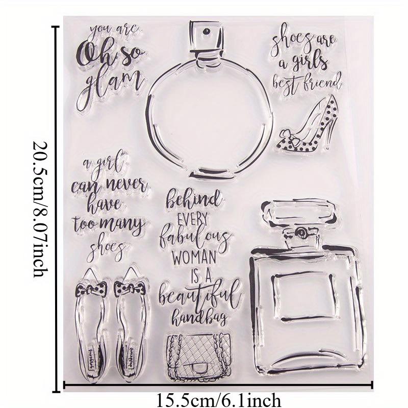 Parfümflasche Transparent Klar Silikonstempel Siegel für DIY Scrapbooking Fotoalbum Dekorativ