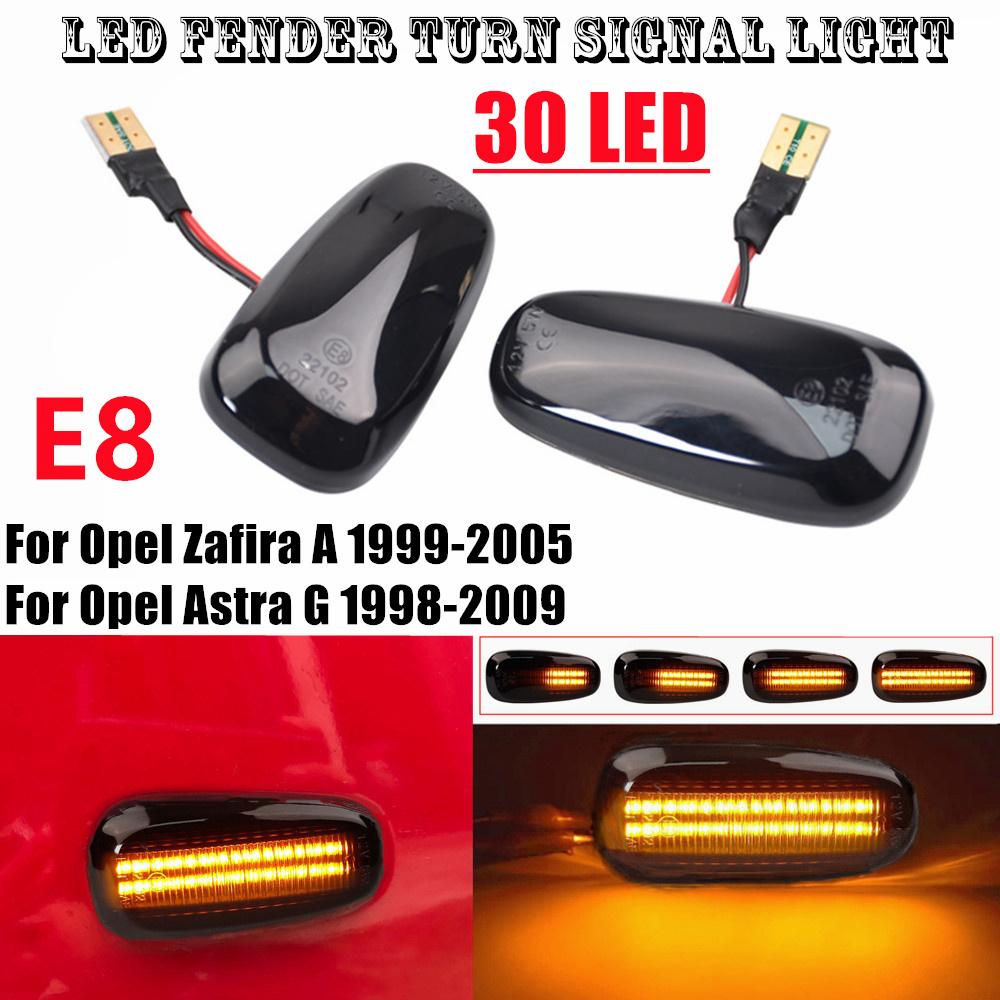 

For Opel Zafira A 1999-2005 Astra G 1998-2009 LED Dynamic Side Marker Turn Signal Light Sequential Blinker