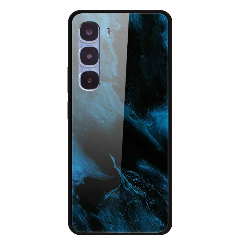 Funda de Lujo Para Infinix Hot 60 Pro X6885 Cubierta de Cristal Templado para Fundas de Teléfono Infinix Hot 60 Pro Animales de Moda Protectora Funda