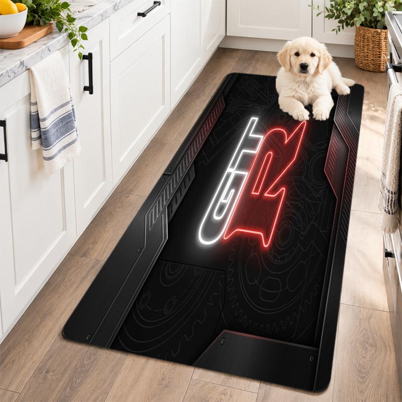 Flannel Kitchen Mat Nissan GT-R Soft Area Rug Non Slip Floor Carpet Home Decoration